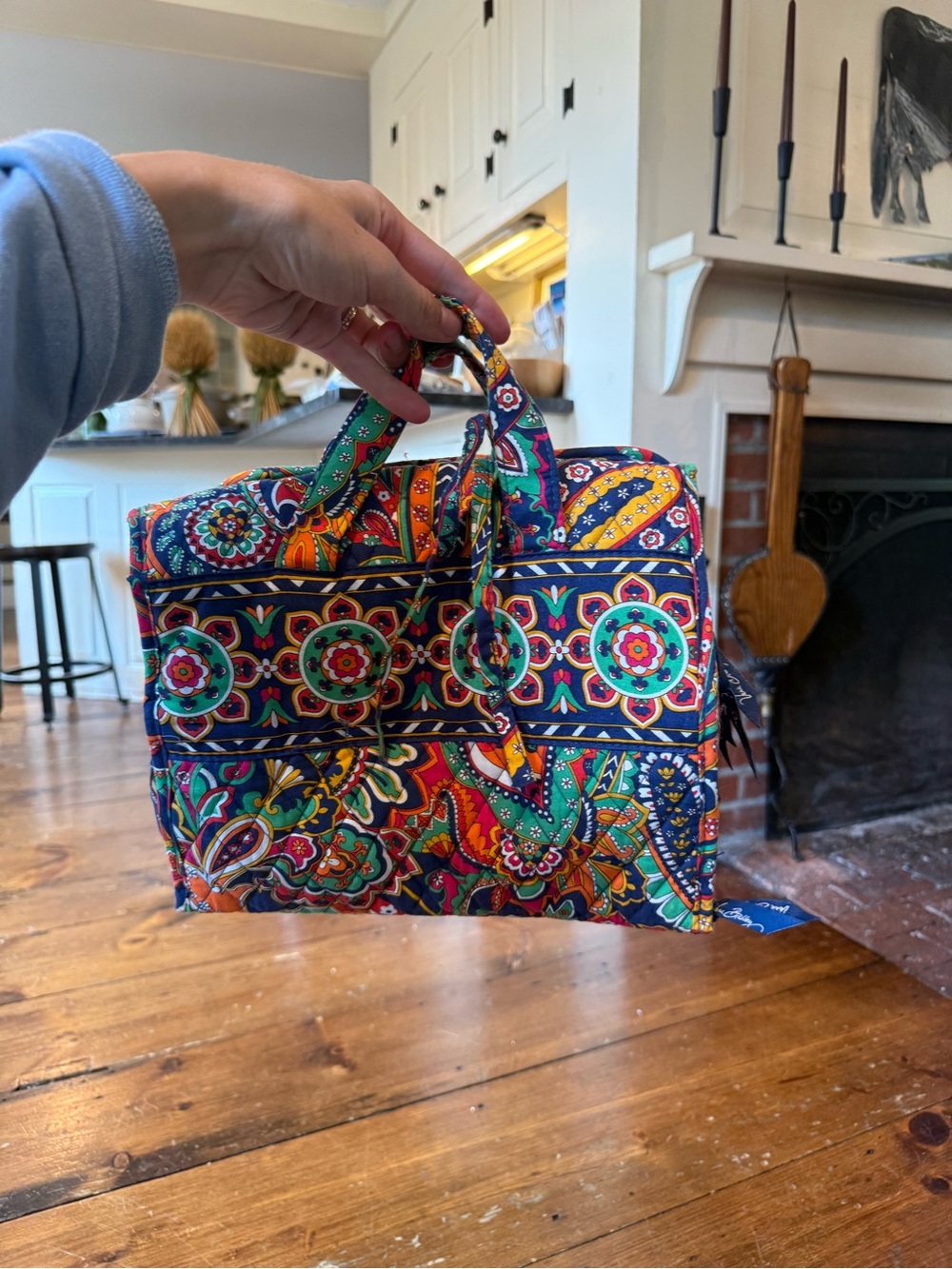 Vera Bradley Venetian Paisley Quilted Floral Paisley Cosmetic Bag